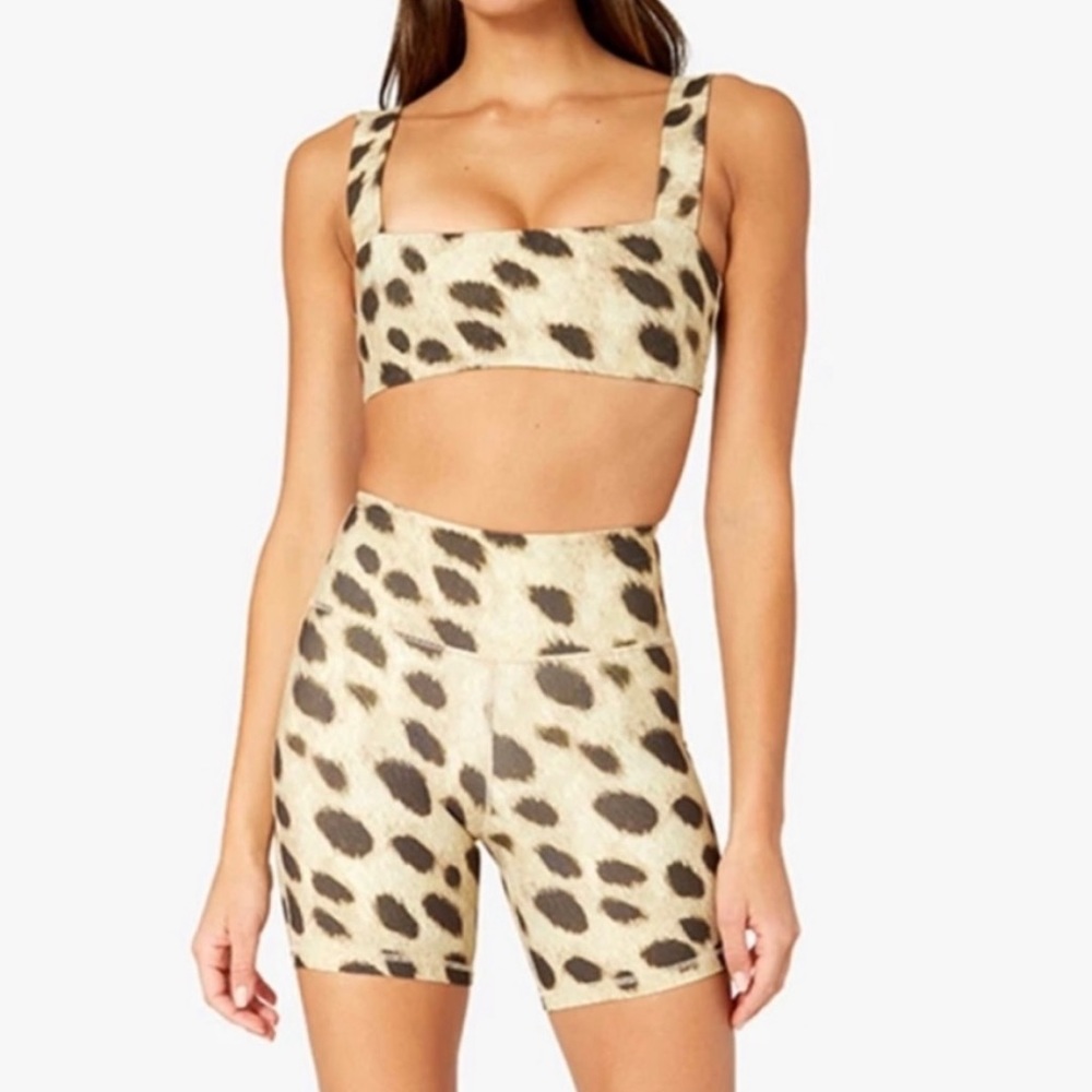 WEWOREWHAT leopard print bike shorts